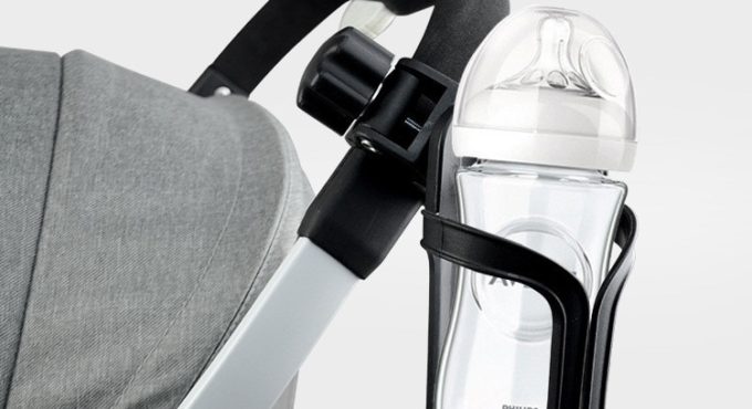 Stroller Cup Holder Rack Bottle Universal 360 Rotatable Cup Holder Hanger for Baby Pram Stroller Carrying Case Milk Cart