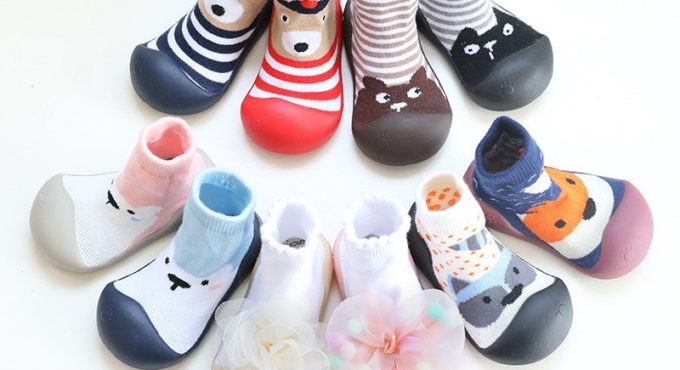 Attipas Baby Boys Girls Shoes Newborn Girls Boys Floor Socks Cartoon Infant Baby Foot Socks First Walkers