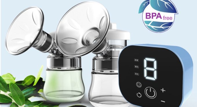 Emon Double Electric Breast Pump Powerful Intelligent Automatic Baby Breast Feeding Milk Extractor Accessories With USB BPA free