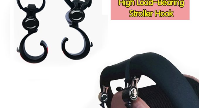 2 PCS/LOT Baby Stroller Accessories Hook Multifunction Baby Stroller Black High Quality Plastic Hook