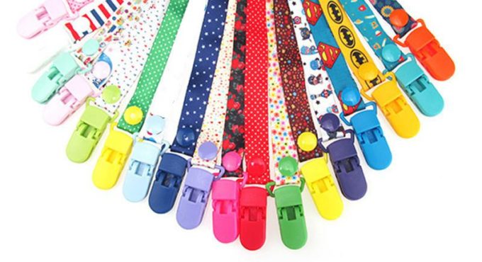 Adjust Baby Pacifier Clip Chain Ribbon Dummy Holder Chupetas Soother Pacifier Clips Leash Strap Nipple Holder for Infant Feeding