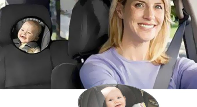 Baby Car Mirror Safety View Back Seat Mirror Baby Facing Rear Ward Infant Care Round Shape Baby Kids Monitor Car Accessories