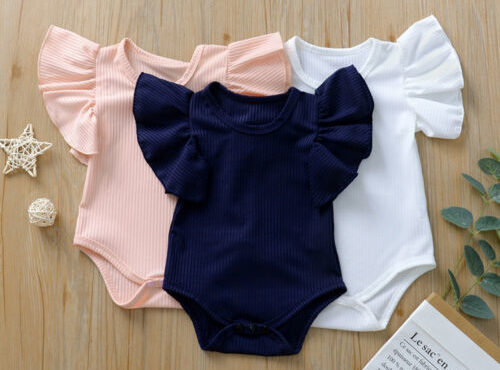 Newborn Body Suit Todder Clothes Set Baby Girl Cotton Short Sleeve Bodysuit Kid Clothes Set Girls Sunsuit Infant Clothing