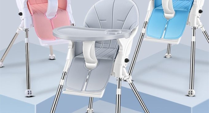 Folding Baby Highchair Kids Chair Dinning High Chair for Children Feeding Baby Table and Chair for Babies Toddler Booster Seat