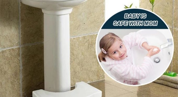 Kids Anti-Slip Child Ladder New Children's Non-slip Stool Bench Toilet Feet Increase Baby Seat Bathroom G3A3