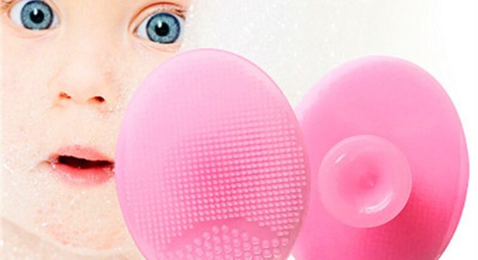 1pic silicone bath brush Face Exfoliating SPA Blackhead Facial Clean Brush Baby Shower Bath Head Skin Gentle Cleanser