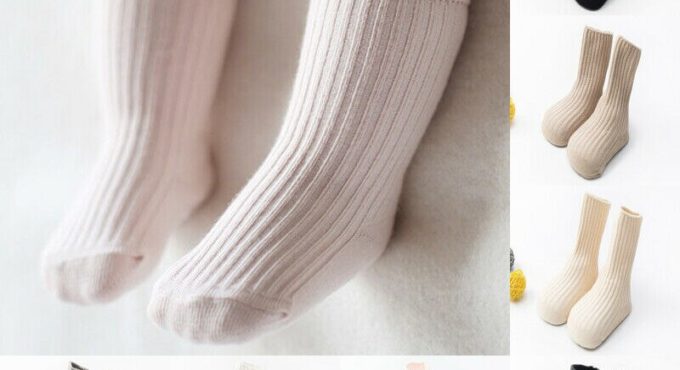 Baby Boy Girl Anti-slip Cotton Socks 0-4 Years Newborn Infant Toddler Fashion Casual Solid Ribbed Soft Socks Stockings 2021 New