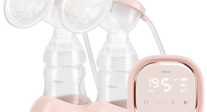 Double Electric Breast Pumps,Protable Dual Breastfeeding Milk Pump with Night Light,Touch Screen Adjustable Mode