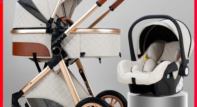 2020 New baby stroller High landscape 3 in 1 baby carriage Luxury Baby Pushchair Baby Cradel Infant Carrier kinderwagen baby car