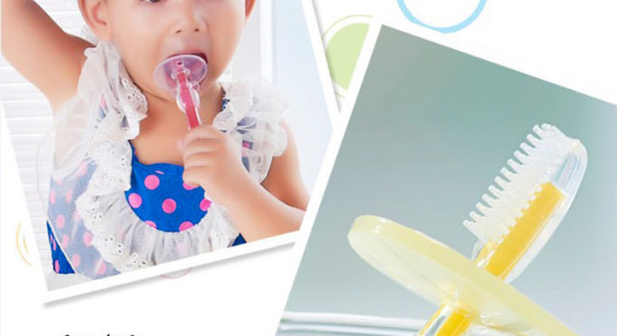 1pc Silicone Kids Teether Training Toothbrushes For Children Baby Toothbrush Infant Newborn Brush Tool