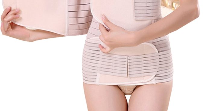 Menoea 2020 3 Pieces Set Maternity Postnatal Belt After Pregnancy bandage Belly Band waist corset Pregnant Women Slim Shapers