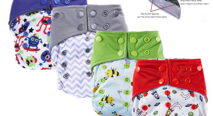 10PCS/LOT Thank u Mom Brand AIO Cloth Diaper Baby Reusable Cloth Nappies PUL Fabric Plastic Pants fralda de pano couche lavable