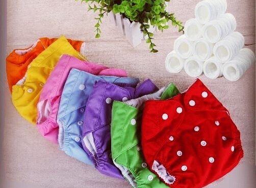 0-3 Years Old Baby Reusable Nappies 7 Colors Adjustable Washable Breathable Cloth Diapers Cover Training Shorts