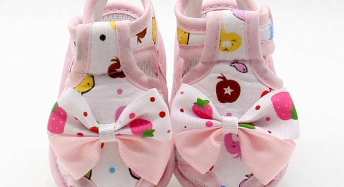 TELOTUNY Newborn Infant Baby Girls Summer Bow Soft Sole Toddler Anti-slip Shoes Sandals V11556