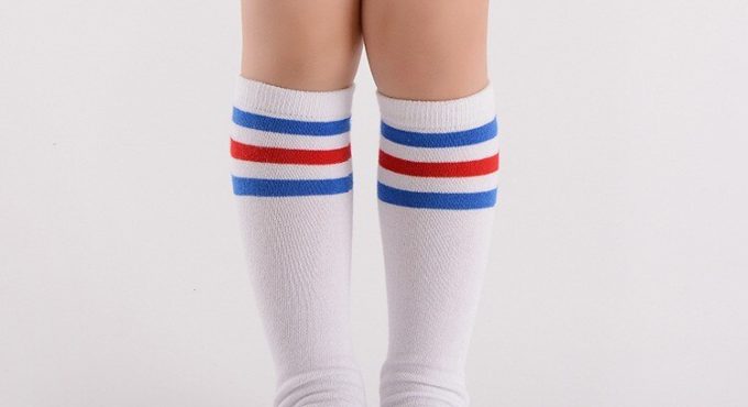 Hot Sale Boy Girls kids Knee High Sports school Socks Spring Children Leg Warms breathable stripes tube children socks 0-10 Y