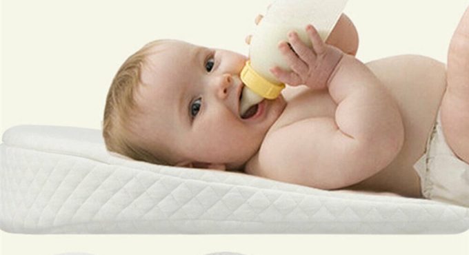 PUDCOCO Hot Newborn Baby Sleep Pillow Anti Baby Spit Milk Crib Cot Sleep Positioning Wedge Anti-Reflux Cushion Cotton Pad Mat