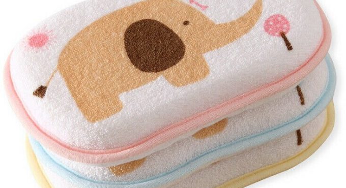 Baby Kids Cute Elephant Bath Brushes Bath Sponge Baby Shower Convenient Product