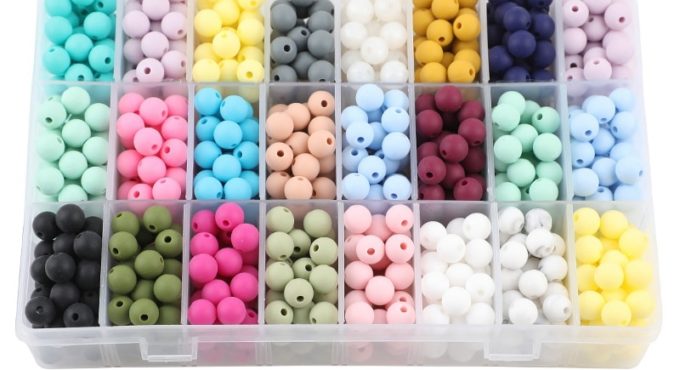 9mm 50pc Silicone Beads Round Baby Teether Eco-friendly BPA Free Baby Teething Pacifier Chain Bead silicone rodents Let's Make