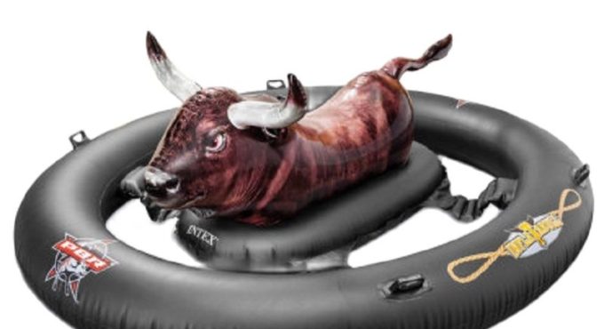 Cowboy mount adult swimming ring large children water inflatable toy floating row floating mattress