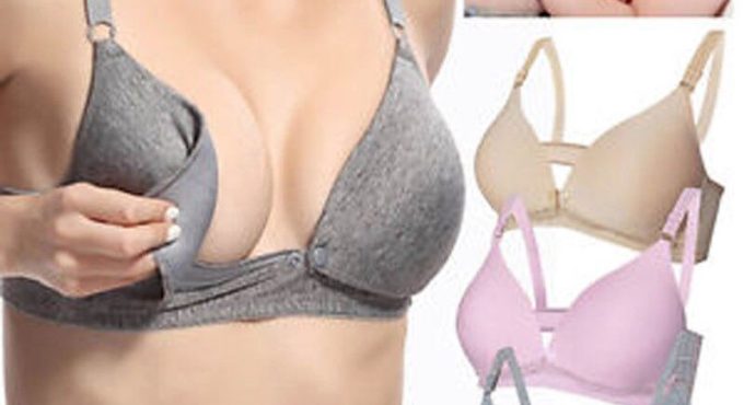 Soft Women's Seamless Nursing Bra Front Buckles Breast-fed Removable Maternity Bra Push Up Comfort Sleep Bralette Underwear Bras