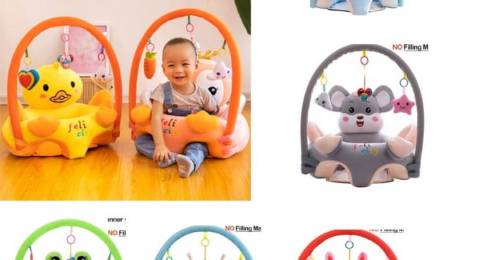 Baby Sofa Support Seat Cover Plush Chair Learning To Sit Comfortable Toddler Nest Puff Washable without Filler Cradle Sofa Chair