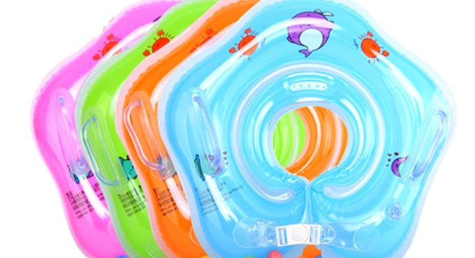 Swimming Baby Accessories Neck Ring Tube Safety Infant Float Circle for Bathing Inflatable Inflatable Water