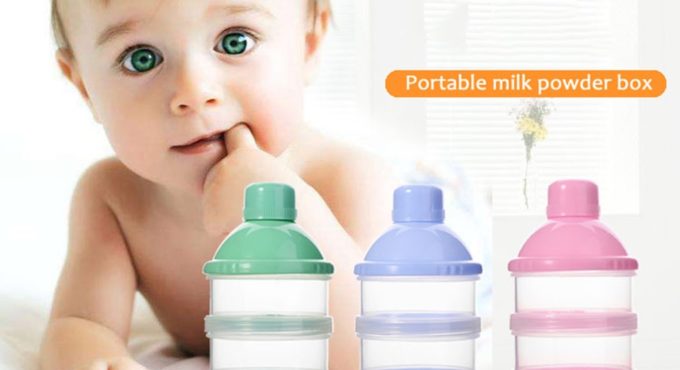 3/4/5 Layers Portable Infant Baby Milk Powder Case Food Snacks Dispenser Candy Storage Container Box