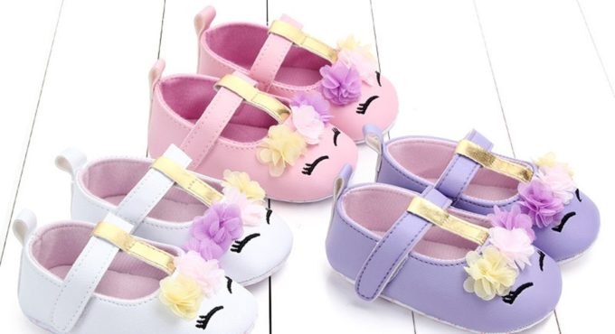 cartoon flower velcro comfort Cute Baby Girls Newborn Infant Cartoon Floral Casual First Walker Toddler Shoes